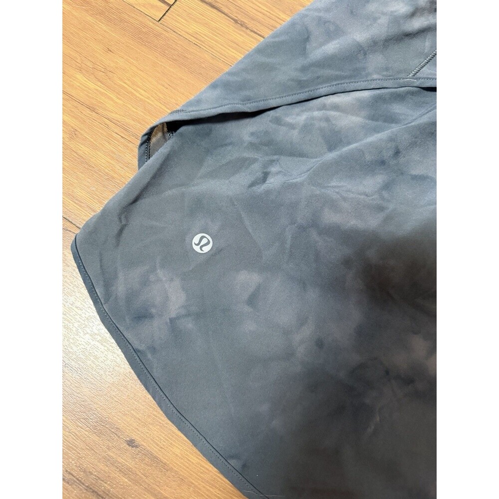 Lululemon Hotty Hot High-Rise Skirt Skort Long Size 0 Diamond Dye Pitch Gray